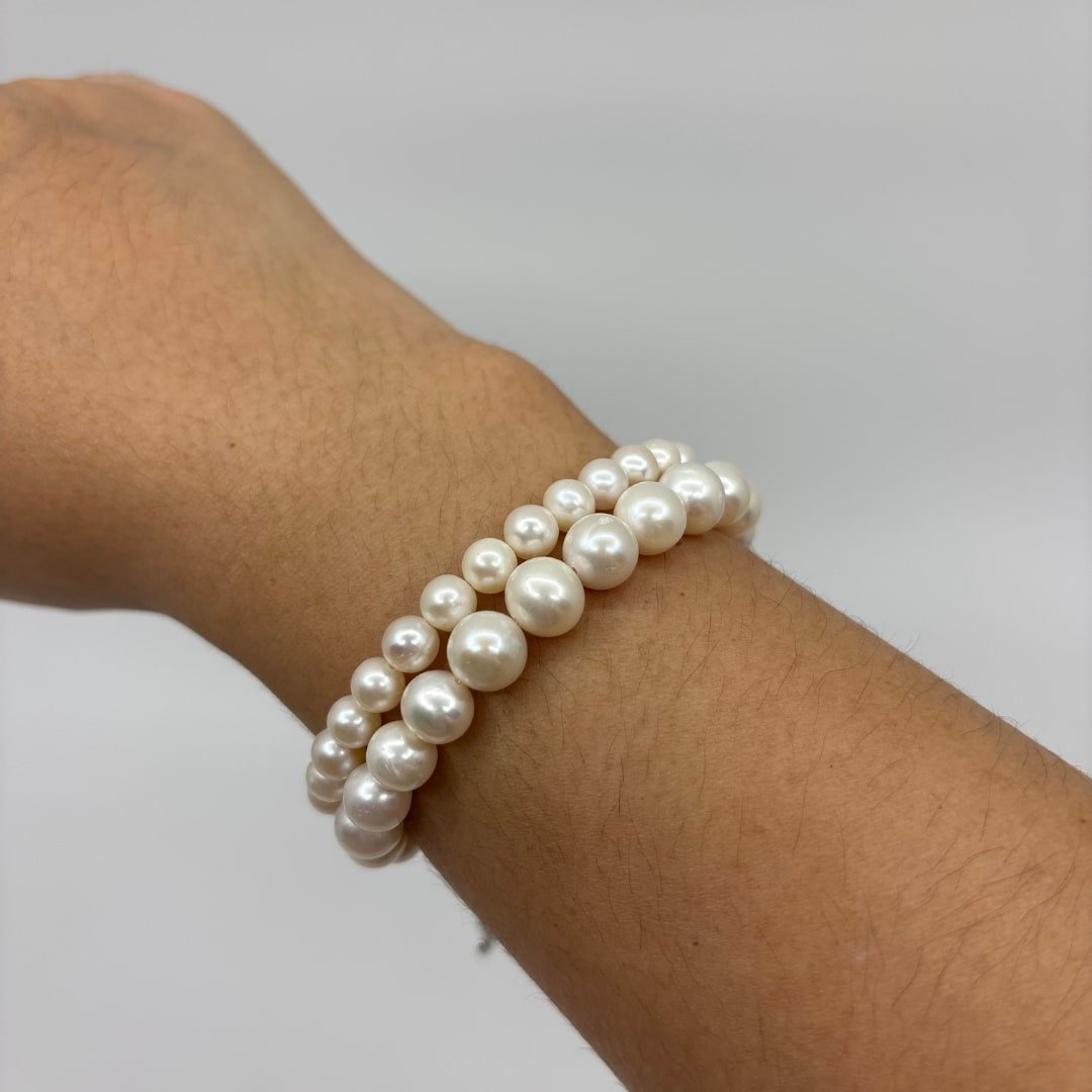 White Round Pearl Bracelet Singapore